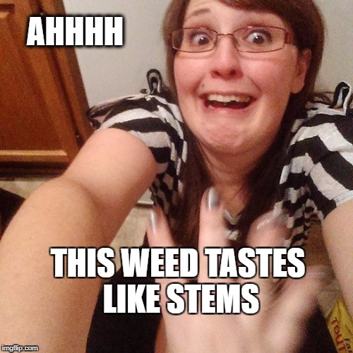 AHHHH; THIS WEED TASTES LIKE STEMS | image tagged in stems | made w/ Imgflip meme maker