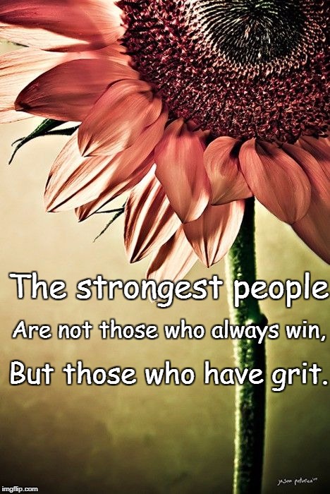 Strong by Necessity, Sweet by nature | The strongest people; Are not those who always win, But those who have grit. | image tagged in strong by necessity sweet by nature | made w/ Imgflip meme maker
