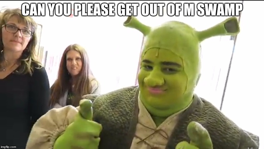 Shrek | CAN YOU PLEASE GET OUT OF M SWAMP | image tagged in shrek | made w/ Imgflip meme maker