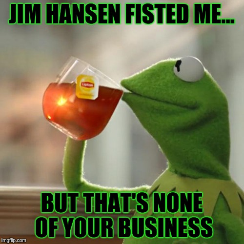 But That's None Of My Business Meme | JIM HANSEN FISTED ME... BUT THAT'S NONE OF YOUR BUSINESS | image tagged in memes,but thats none of my business,kermit the frog | made w/ Imgflip meme maker