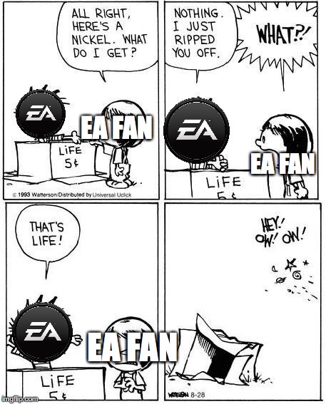 EA FAN; EA FAN; EA FAN | made w/ Imgflip meme maker