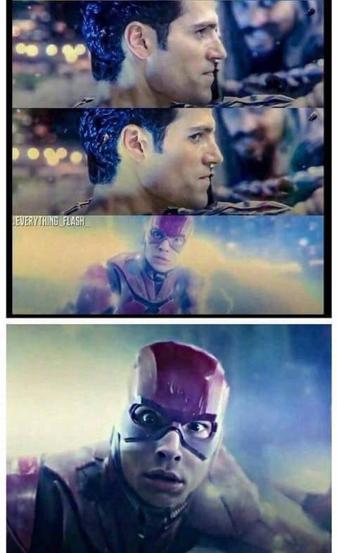 High Quality Flash/Superman Justice League Blank Meme Template