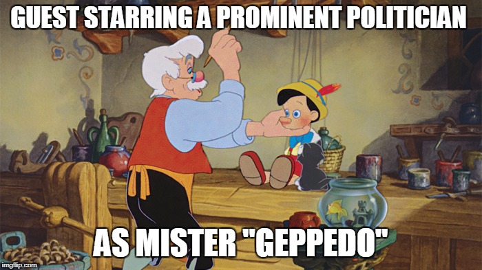 GUEST STARRING A PROMINENT POLITICIAN AS MISTER "GEPPEDO" | made w/ Imgflip meme maker