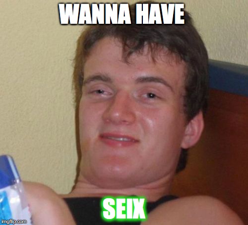 10 Guy Meme | WANNA HAVE; SEIX | image tagged in memes,10 guy | made w/ Imgflip meme maker