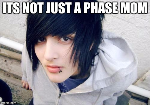ITS NOT JUST A PHASE MOM | image tagged in memes | made w/ Imgflip meme maker