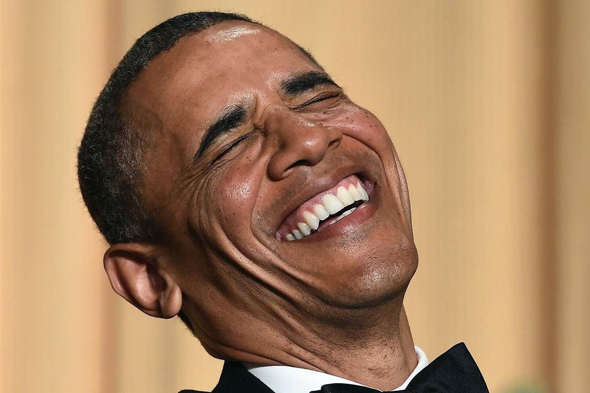 Obama smile Blank Meme Template