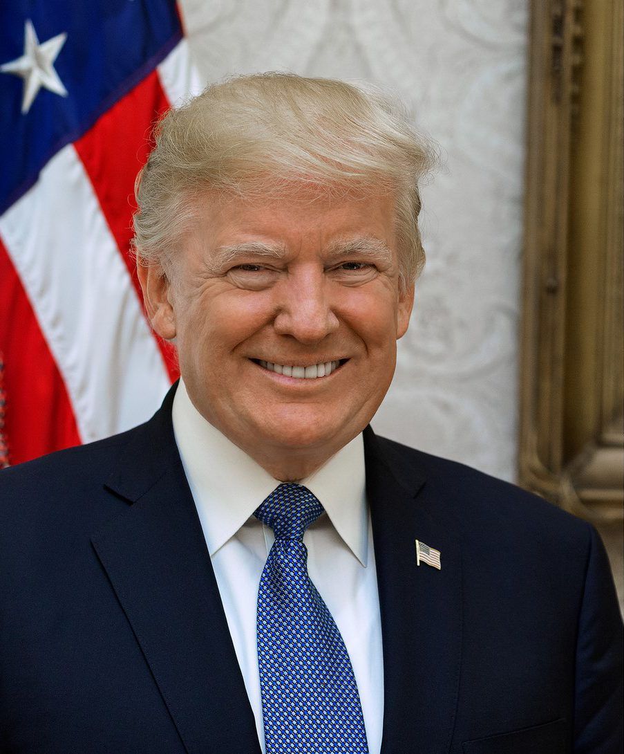President Trump Official Photo Blank Meme Template