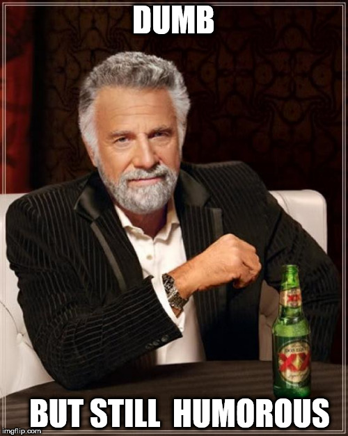 The Most Interesting Man In The World Meme | DUMB BUT STILL  HUMOROUS | image tagged in memes,the most interesting man in the world | made w/ Imgflip meme maker