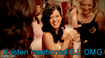 Kristen mentions EJ Dimera. | Kristen mentioned EJ. OMG | image tagged in gifs,kristendimera,ejdimera,daysofourlives | made w/ Imgflip video-to-gif maker