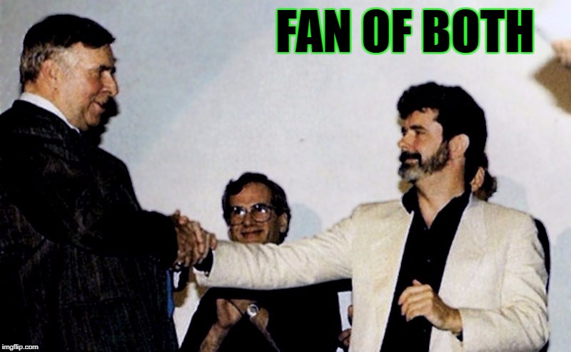 FAN OF BOTH | made w/ Imgflip meme maker