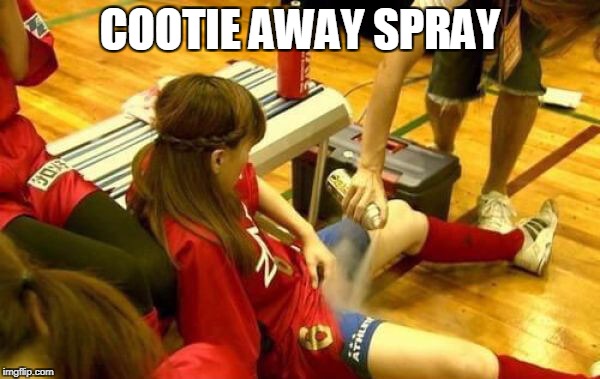 Cootie Away | COOTIE AWAY SPRAY | image tagged in spray | made w/ Imgflip meme maker