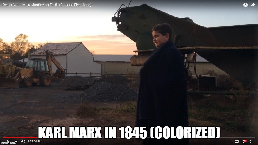 Karl Marx | KARL MARX IN 1845 (COLORIZED) | image tagged in historical meme | made w/ Imgflip meme maker
