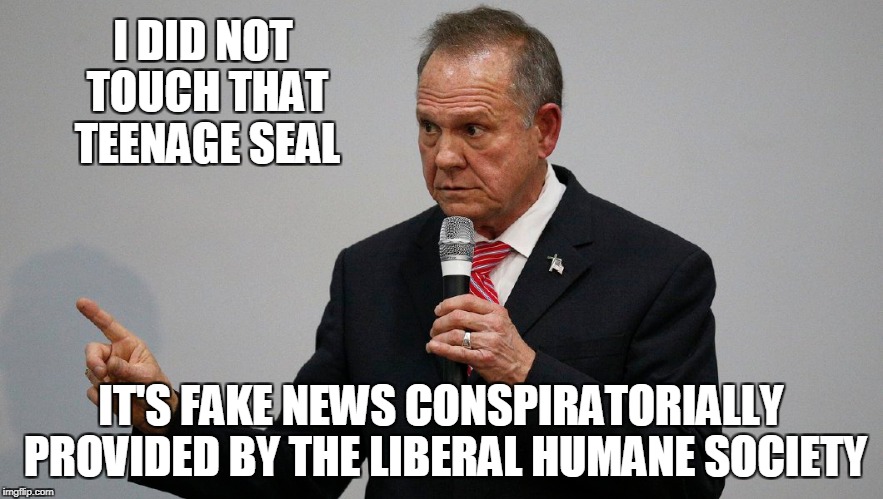 I DID NOT TOUCH THAT TEENAGE SEAL IT'S FAKE NEWS CONSPIRATORIALLY PROVIDED BY THE LIBERAL HUMANE SOCIETY | made w/ Imgflip meme maker