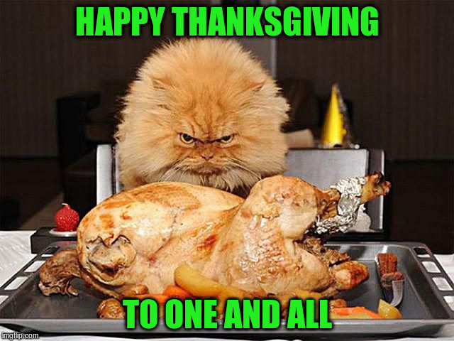 HAPPY THANKSGIVING TO ONE AND ALL | made w/ Imgflip meme maker