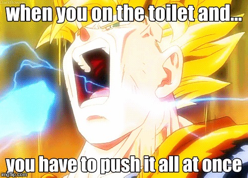 DB toilet | image tagged in goku | made w/ Imgflip meme maker