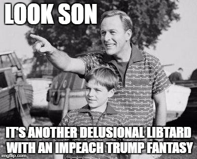 LOOK SON IT'S ANOTHER DELUSIONAL LIBTARD WITH AN IMPEACH TRUMP FANTASY | made w/ Imgflip meme maker