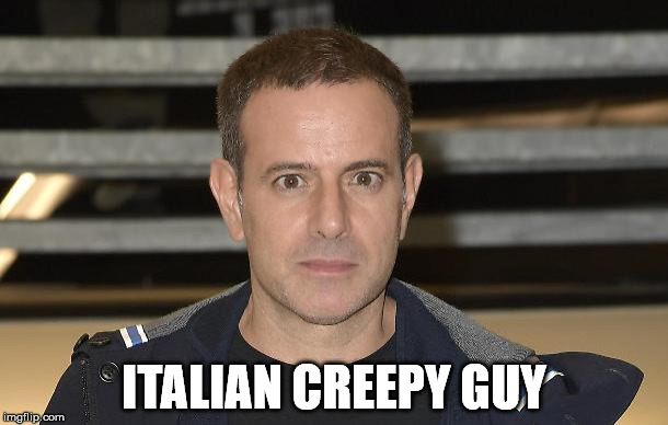 ITALIAN CREEPY GUY | image tagged in creepy brizzy | made w/ Imgflip meme maker