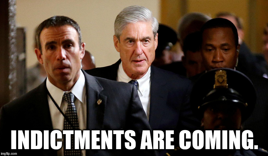 INDICTMENTS ARE COMING. | image tagged in robert mueller special counsel | made w/ Imgflip meme maker
