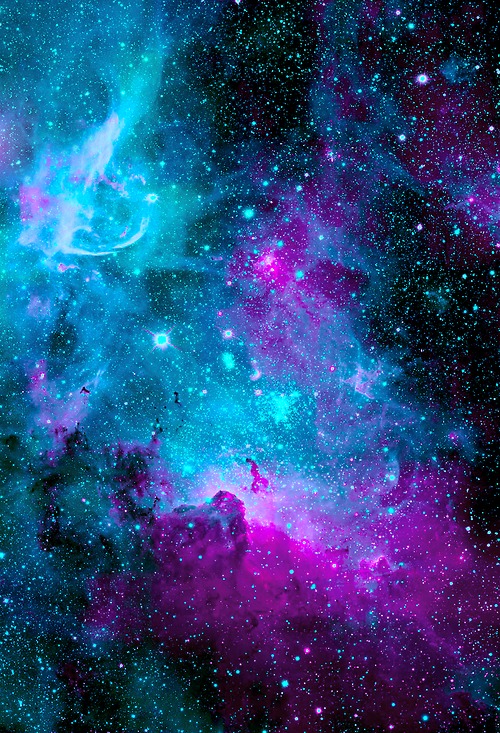 pink and blue galaxy sky Blank Meme Template