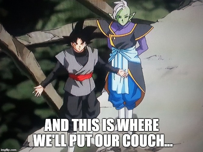 goku black/zamasu with zamasu come at me bro | AND THIS IS WHERE WE'LL PUT OUR COUCH... | image tagged in goku black/zamasu with zamasu come at me bro | made w/ Imgflip meme maker