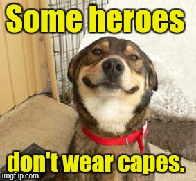 Some heroes don't wear capes. | made w/ Imgflip meme maker