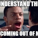 Chris Tucker The Words | DO YOU UNDERSTAND THE WORDS; THAT ARE COMING OUT OF MY MOUTH | image tagged in chris tucker the words | made w/ Imgflip meme maker