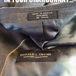 Trump irony | IT'S A BLACK FLY IN YOUR CHARDONNAY... | image tagged in trump irony | made w/ Imgflip meme maker