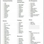 Camping Checklist