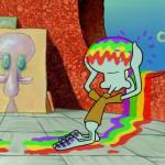 Squidward's Rainbow Melted