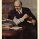 Lenin with tea