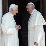 Pope francis and benedict talking meme