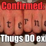 And I Thought That Was Just Somebody Calling Me Out... | Confirmed:; Net Thugs DO exist! | image tagged in internet thug,memes,lmao,thug life,gangsta | made w/ Imgflip meme maker