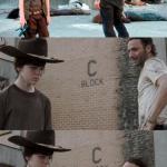 Walking dead Rick and Carl 3