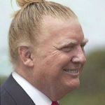 Donald Trump Man Bun | image tagged in donald trump man bun | made w/ Imgflip meme maker