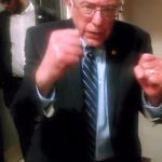 Bernie fight stance | TRUMP KEEP MY NAME OUT YOUR MOUTH; CUZ YOU DON'T KNOW ME | image tagged in bernie fight stance | made w/ Imgflip meme maker