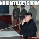 kim jong un | NUKIMTILDEYGROW | image tagged in kim jong un | made w/ Imgflip meme maker