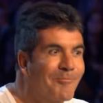 Trying not to laugh Simon