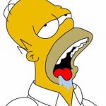 Homer drooling