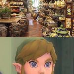 zelda | THE FELING YOU GET; WHEN YOU SEE THE POTS | image tagged in zelda | made w/ Imgflip meme maker