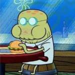 Eating Alone at Krusty Krab meme