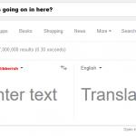 Google Translate Gibberish