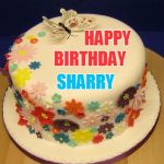 BIRTHDAY BUTTERFLY CAKE | HAPPY; BIRTHDAY; SHARRY | image tagged in birthday butterfly cake | made w/ Imgflip meme maker