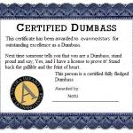 Dumbass award