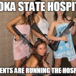 E4 MAFIA TARGETS ANOKA STATE HOSPITAL | ANOKA STATE HOSPITAL; 'PATIENTS ARE RUNNING THE HOSPITAL' | image tagged in e4 mafia targets anoka state hospital | made w/ Imgflip meme maker