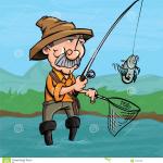 Man catching fish 