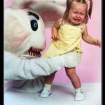 Evil Easter Bunny | SORRY MY DEAR.. THERE'S NO ESCAPE!! | image tagged in evil easter bunny | made w/ Imgflip meme maker