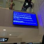 blue screen of death at airport meme