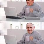 Hide the Pain Pope meme