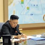 Kim Jong Un using a mac