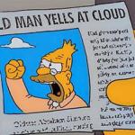 Grandpa Simpson cloud meme